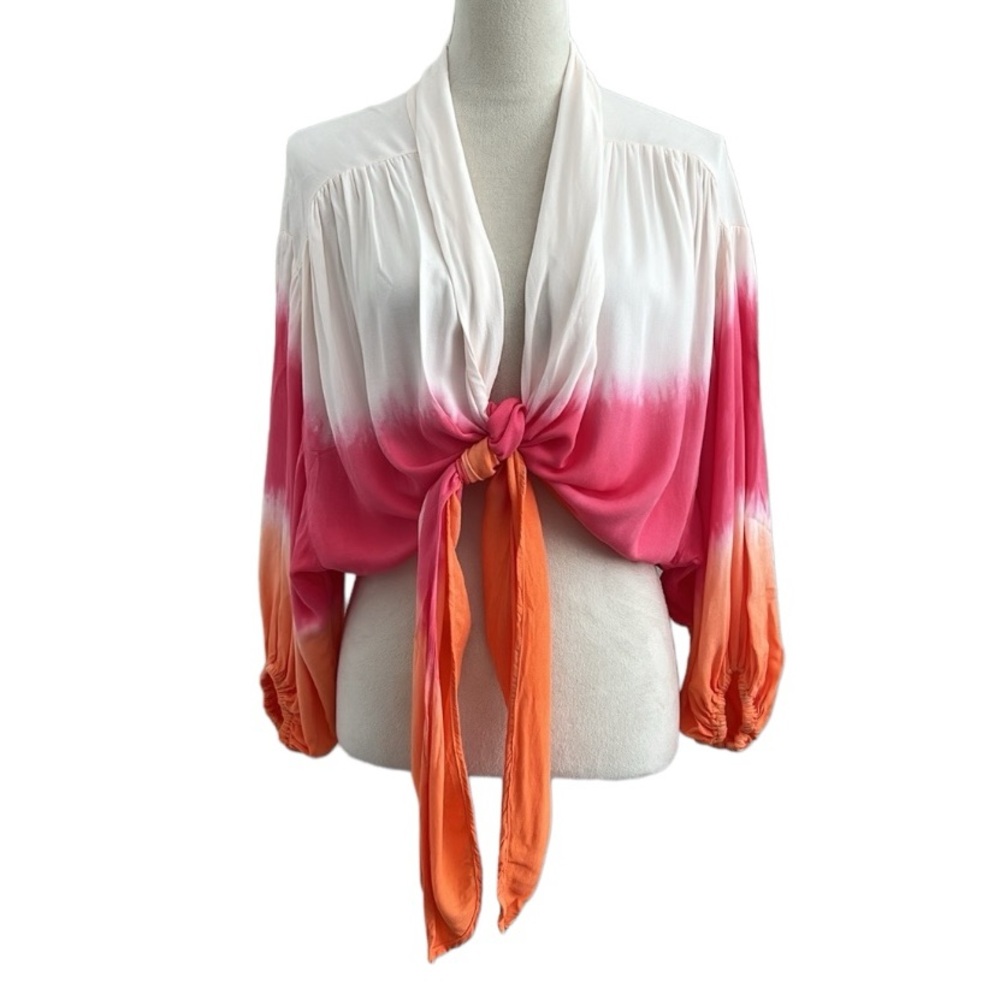 Young Fabulous & Broke Pink and Orange Ombre Top